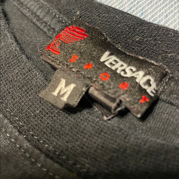 Versace Black and Red Sport Tee - Picture 7 of 7